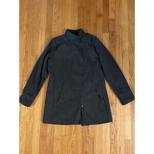 Vintage Y2K Charlotte Russe Charcoal Grey Mid-Length Coat Women's M